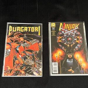 Vintage Chaos Purgatori & Valiant Ninjak Comic Book Lot Set of 2